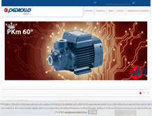 Tablet Screenshot of pedrollo.ae